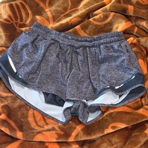 Grey lululemon hotty hot short